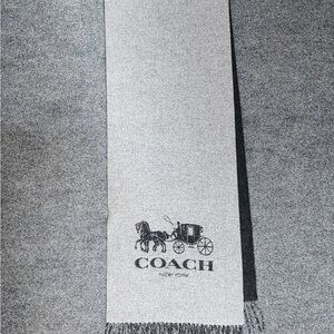 Coach Charcoal Men's Scarf